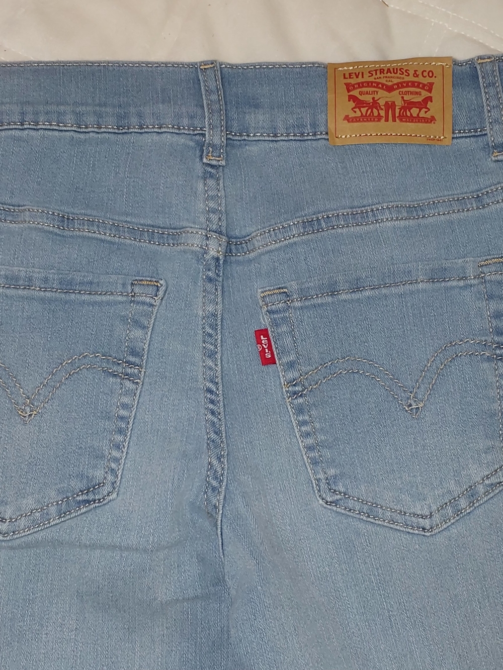 Levi's 426 Flare Leg Girls Light Blue Denim Jeans Size 10